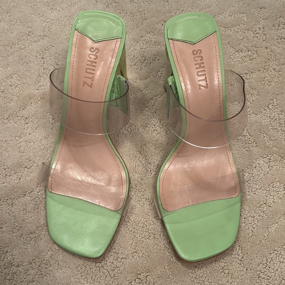 Lime green Schutz Arielle sandal size 8.5 - Picture 5 of 6